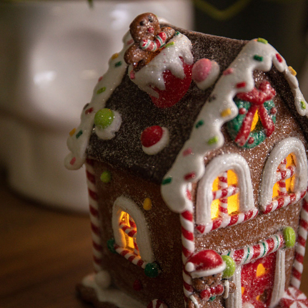 Samuel Alexander Gingerbread Candy Cottage LED Christmas Decoration Image 3