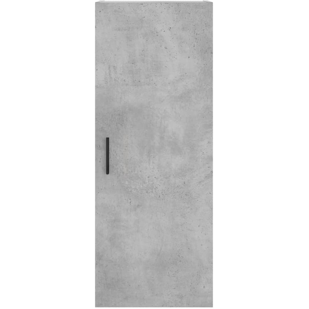 vidaXL 2 Door Concrete Grey Tall Highboard with Black Handle Image 8