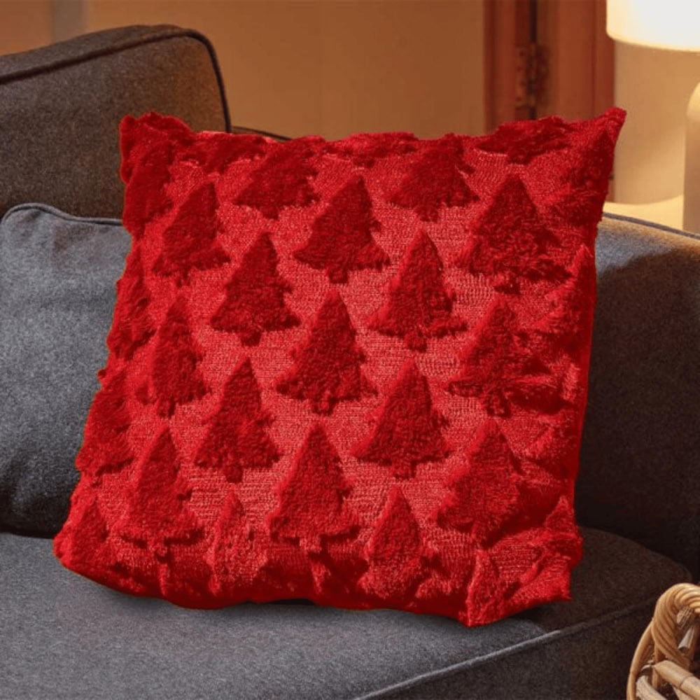 Samuel Alexander Red Christmas Tree Cushion 45 x 45cm Image 2