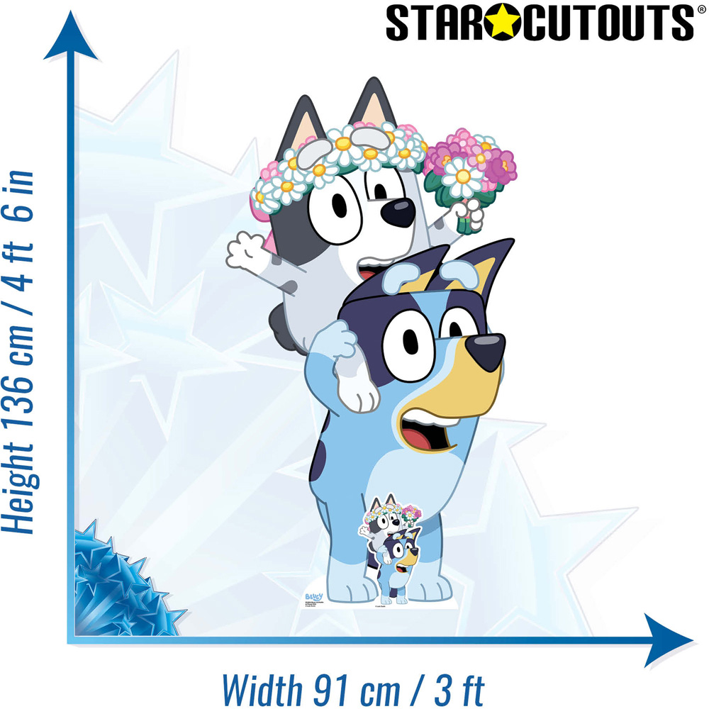 Star Cutouts Bluey and Muffin Cardboard Cutout 4.6ft Image 6