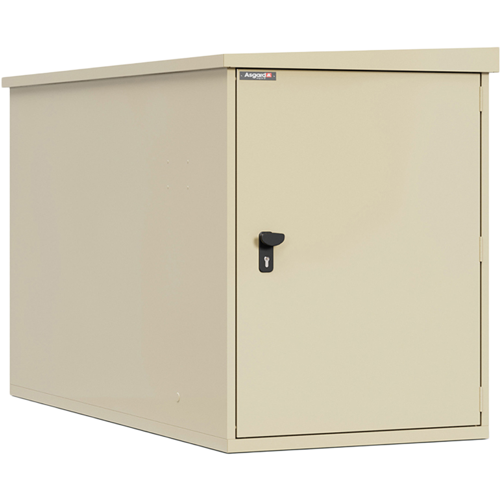 Asgard 3 x 6.7ft Cream Cycle Locker Image 1