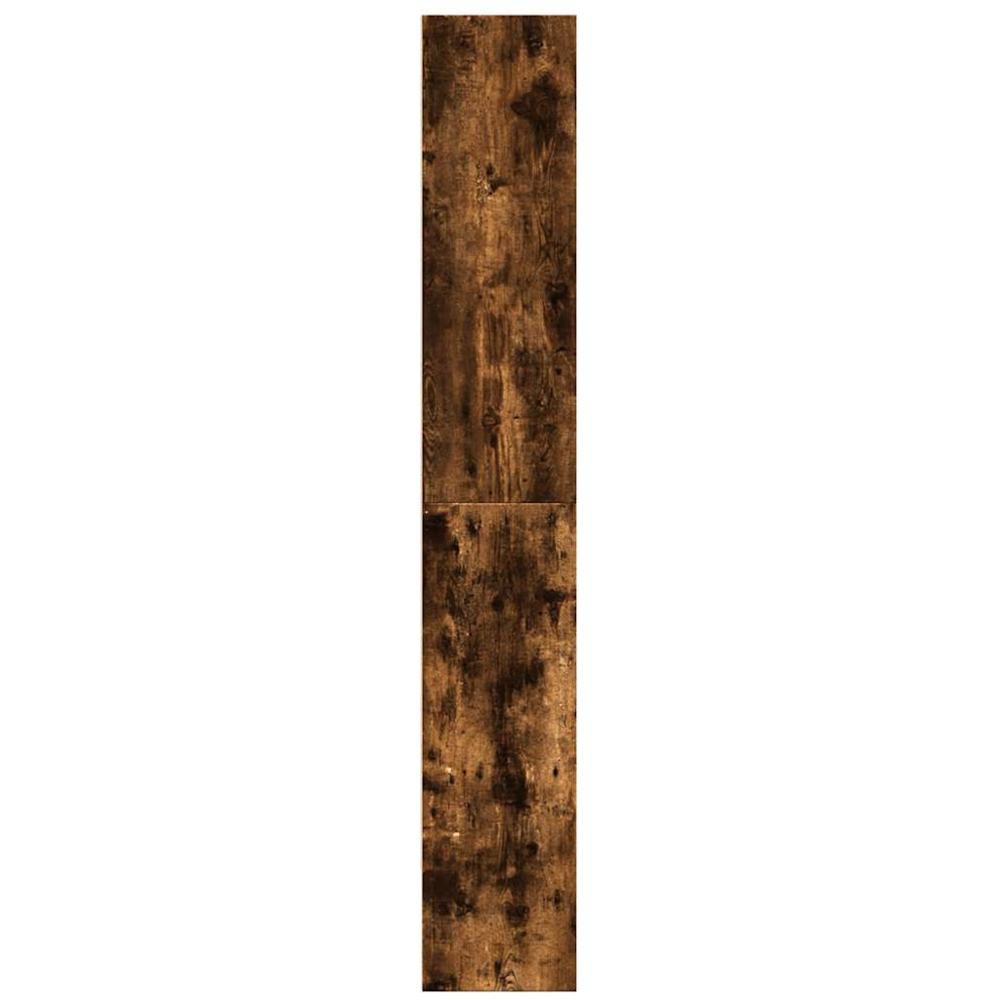 vidaXL 5 Shelf Smoked Oak Bookcase Image 5