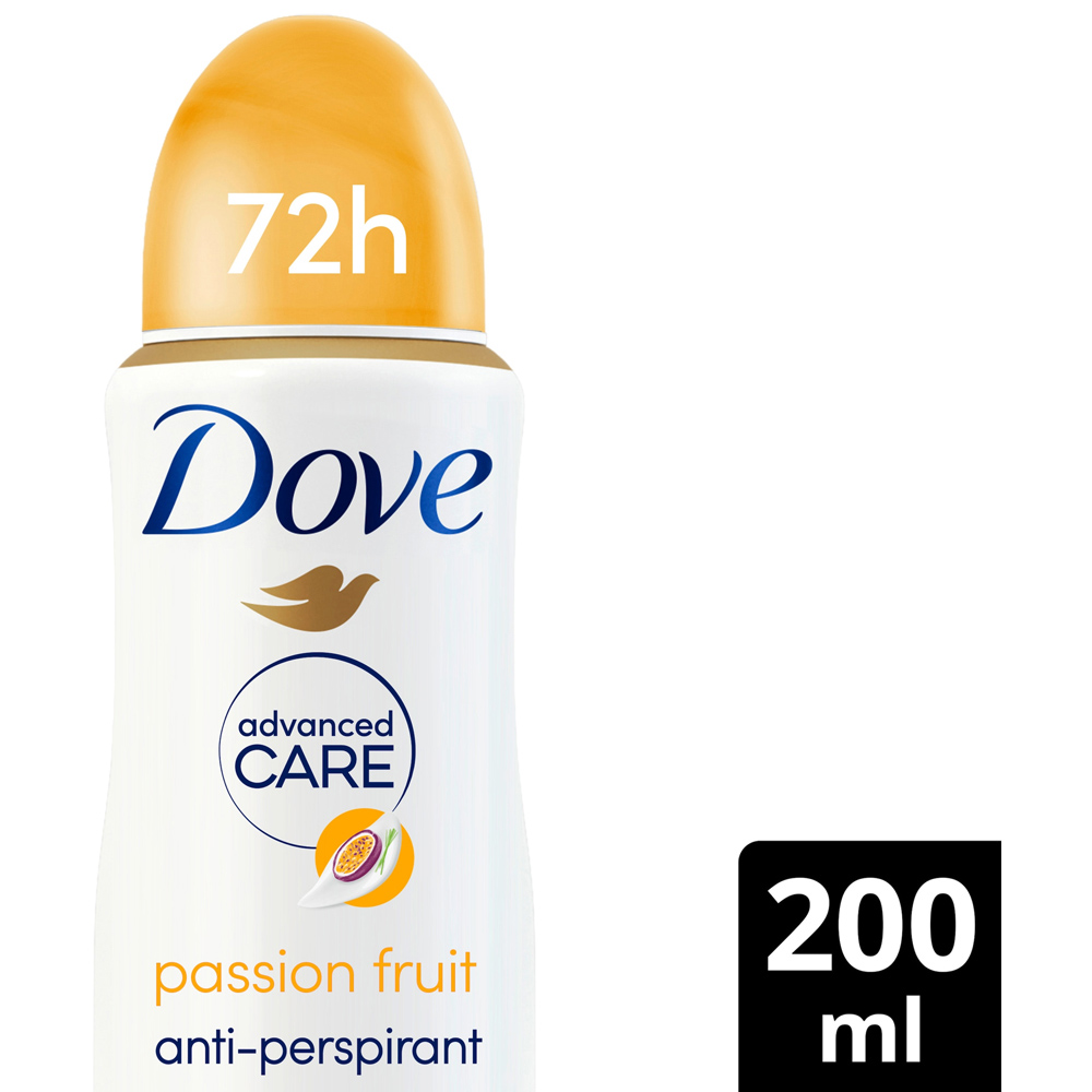 Dove Advanced Care Go Fresh Passion Fruit and Lemongrass Anti-Perspirant Deodorant Spray 200ml Image 3