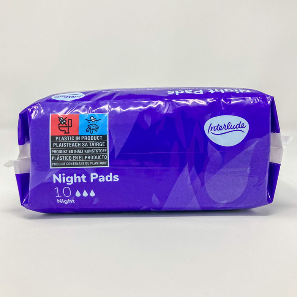 Interlude x12 Ultra Night Pads 10 Pack Wilko