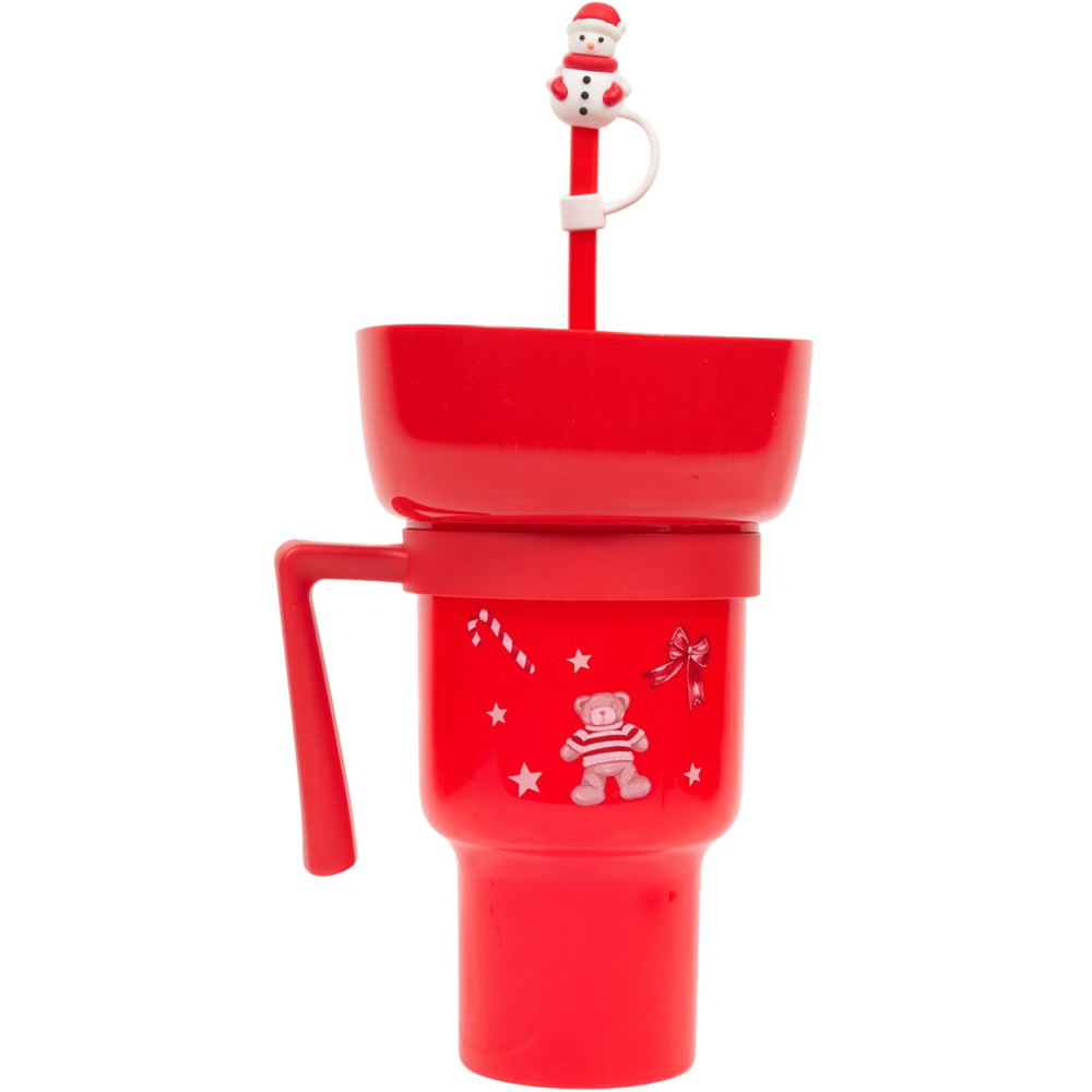 Snack Cup with Straw and Topper Image 2