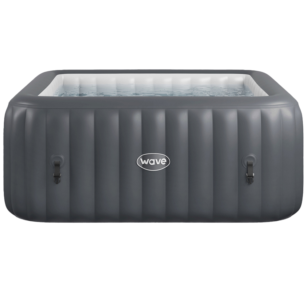 Wave Pacific 4 Person Dark Grey Inflatable Hot Tub with Integrated Heater Image 1