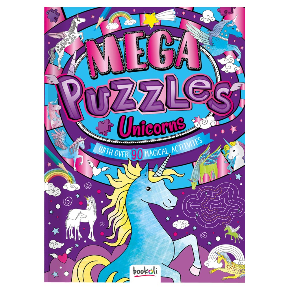 Mega Puzzles Unicorns Book Image 1
