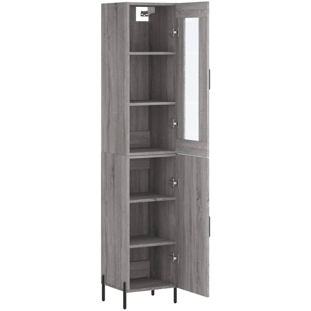 vidaXL 2 Door Grey Sonoma Highboard Image 4