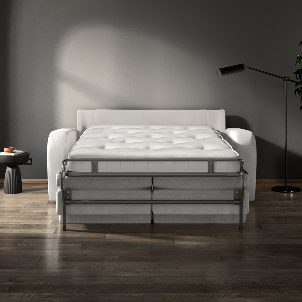 Jay-Be Deco 2 Seater Cosy Chenille Mauve Sofa Bed with e-Sprung Mattress Image 5