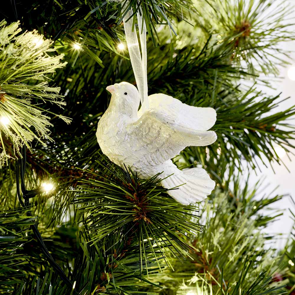 Wilko Dreamland Dove Christmas Tree Decoration Image 2