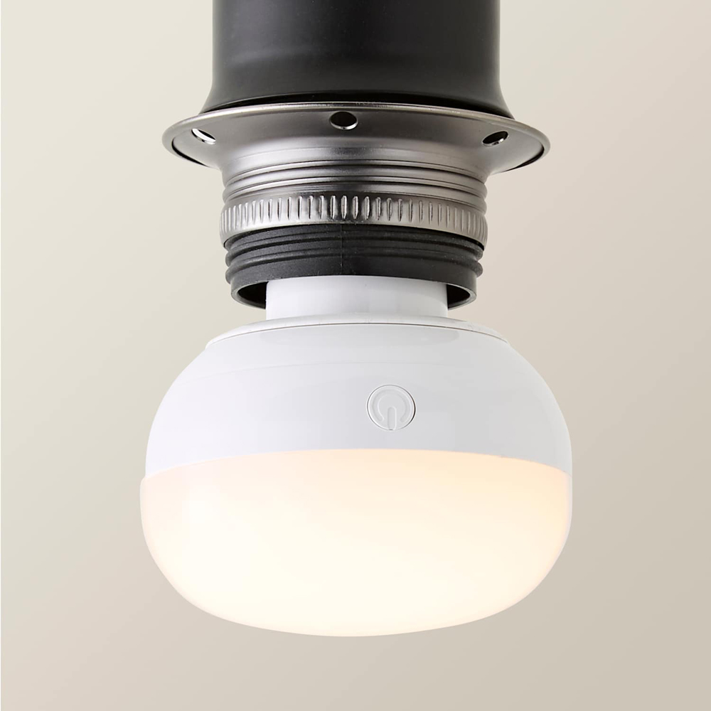 ValueLights Shaw Matt Black Rechargeable Ceiling Pendant Light Fitting Image 4
