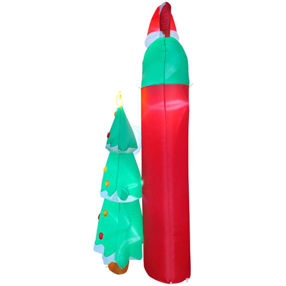 Living and Home Inflatable Archway with Gingerbread Man and Tree LED Christmas Decoration 8.9ft Image 6