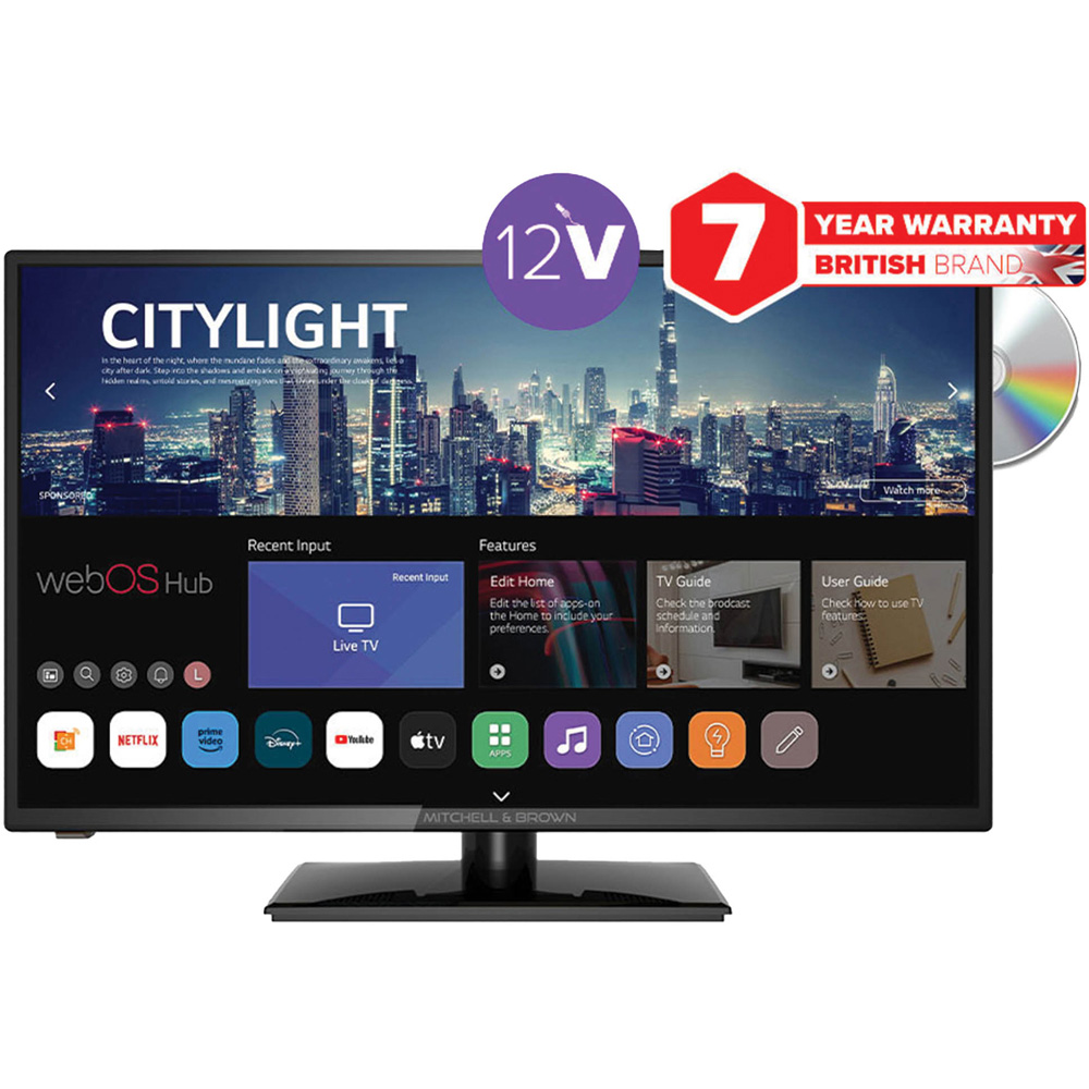 Mitchell & Brown 32 inch HD Ready Smart Linux OS Traveller TV with DVD Image 4
