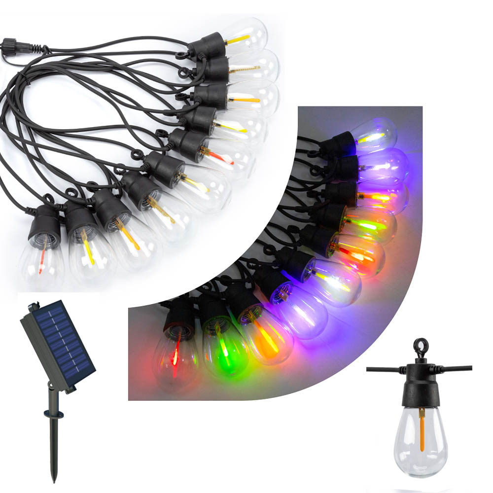 ENER-J Solar RGB Meteor Show String Lights with 10 Lamps 10m Image 6
