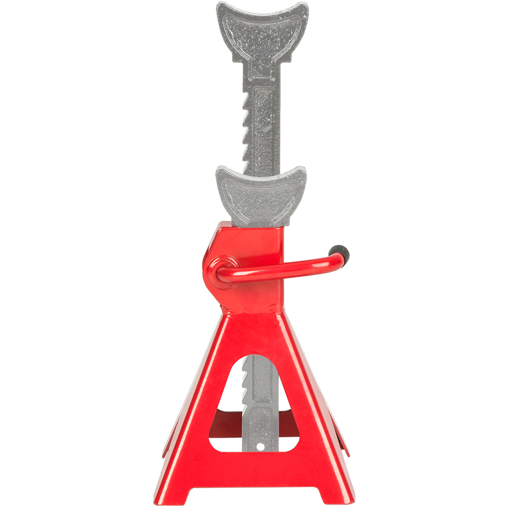 tectake Set of 2 Red Adjustable Axle Stand Image 4