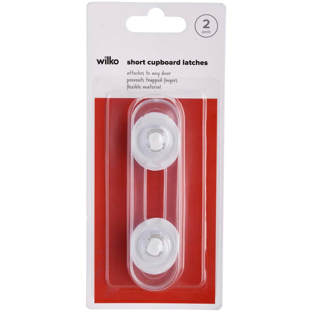 Wilko Short Cupboard Latch 2 Pack Image 1