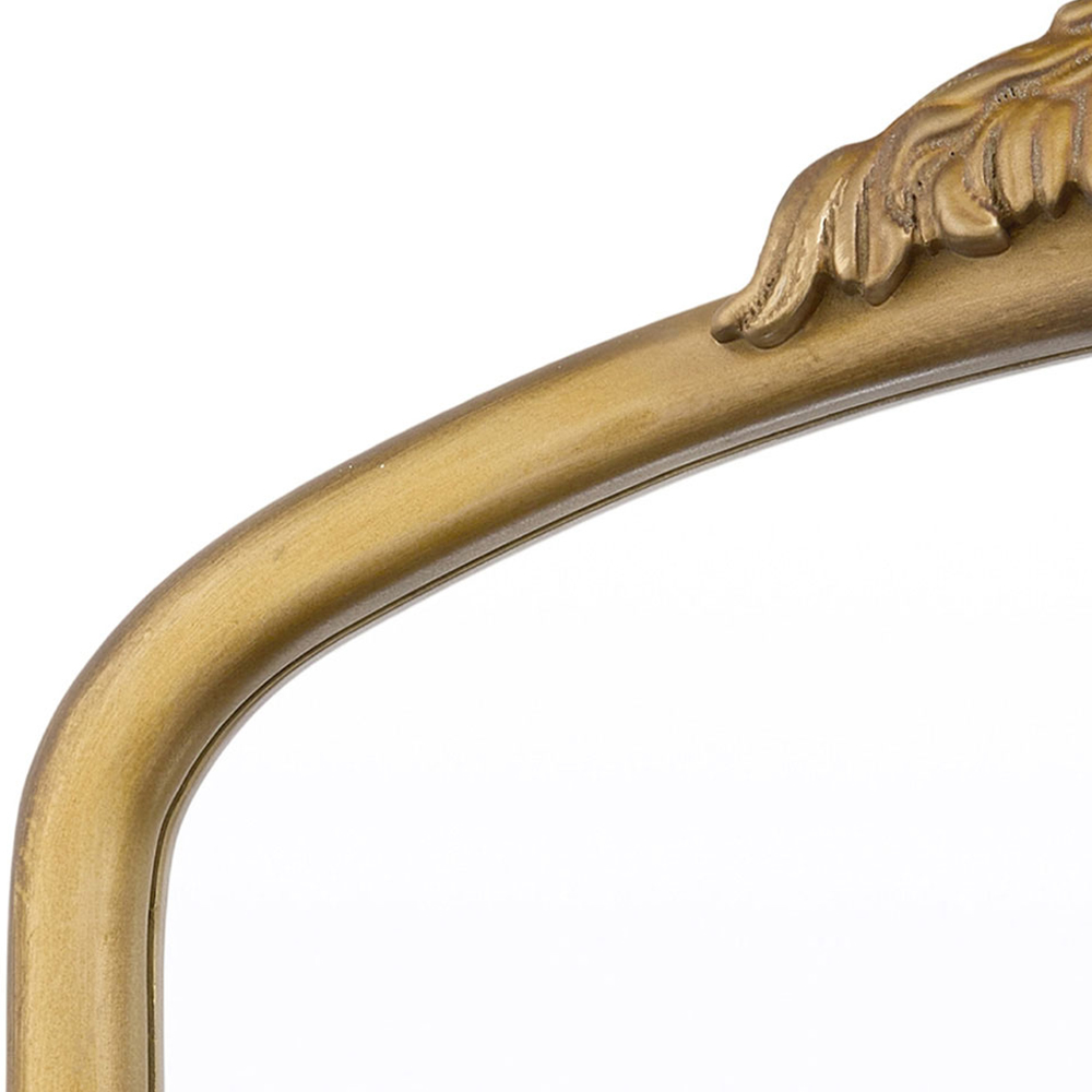 Living and Home Gold Arched Vintage Vanity Mirror 96 x 66cm Image 5