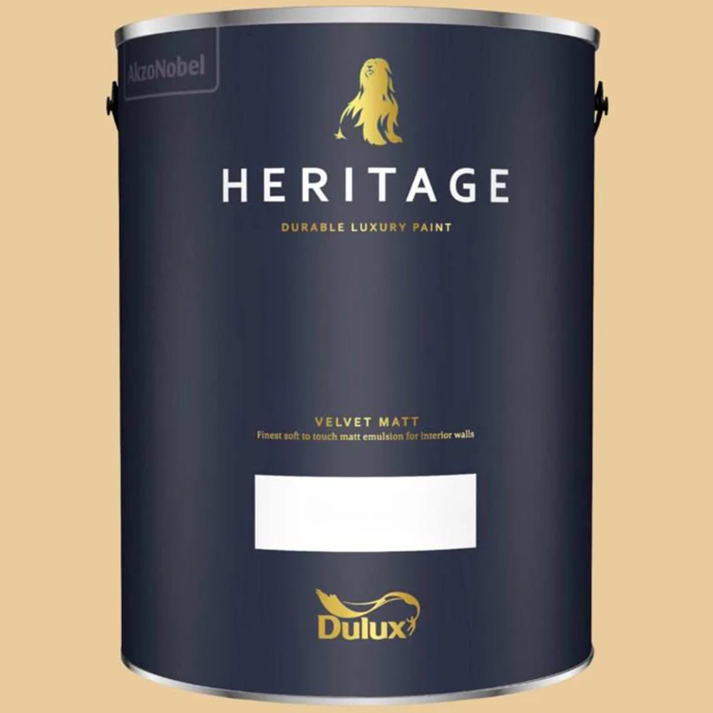 Dulux Heritage Walls and Ceilings Golden Ivory Velvet Matt Emulsion Paint 5L Image 2
