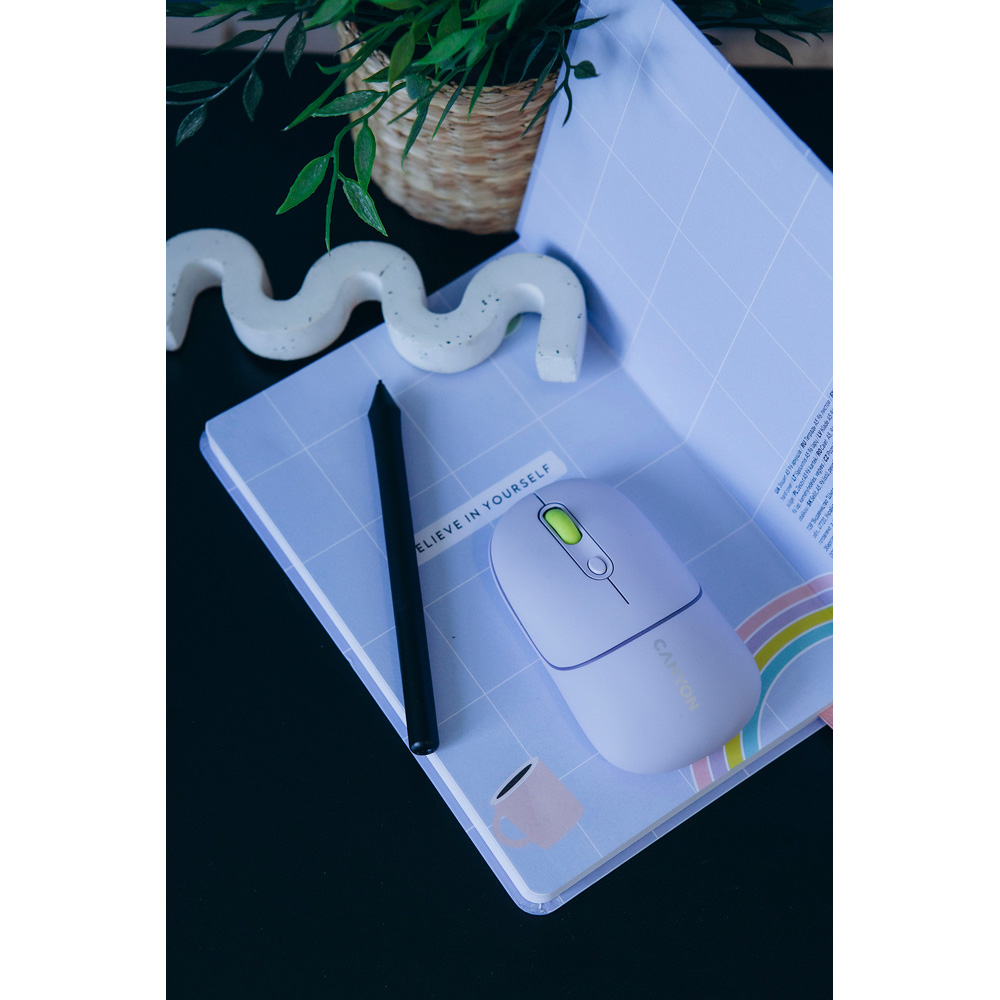 Canyon MW-22 Lavender Rechargeable Dual Mode Wireless Mouse Image 8