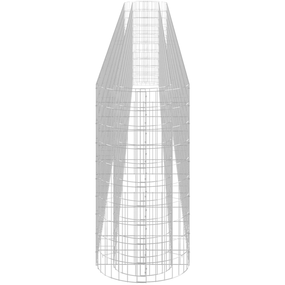 vidaXL Silver Galvanised Iron Gabion Basket 100 x 50 x 610cm Image 4