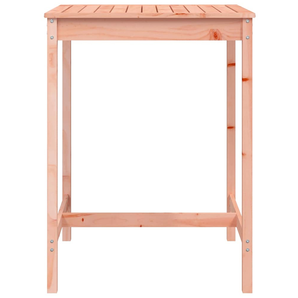 vidaXL 2 Seater Solid Douglas Wood Slatted Garden Dining Table Natural Image 3
