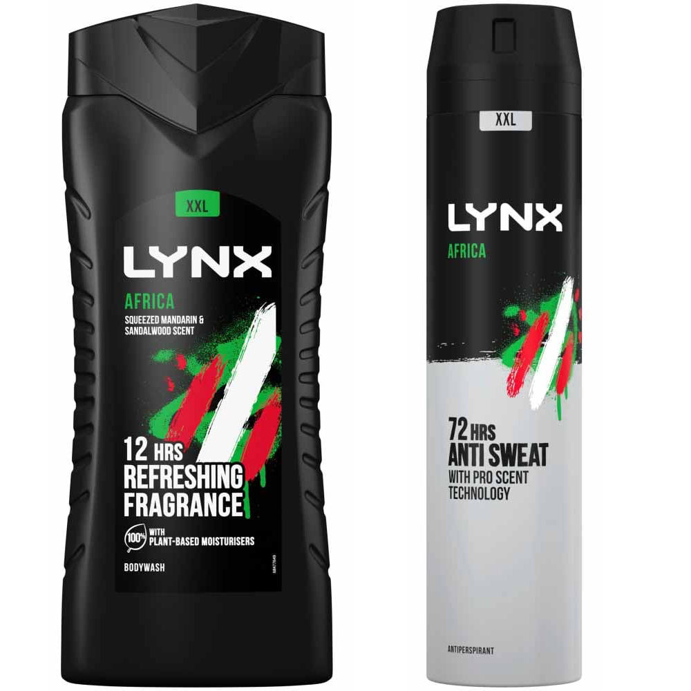 Lynx Africa Shower Gel and Antiperspirant Bundle Image 1
