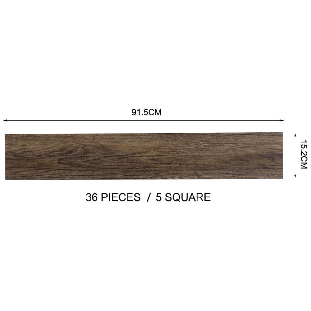 Living and Home PVC Wooden Plank Flooring 36 Pack Image 9