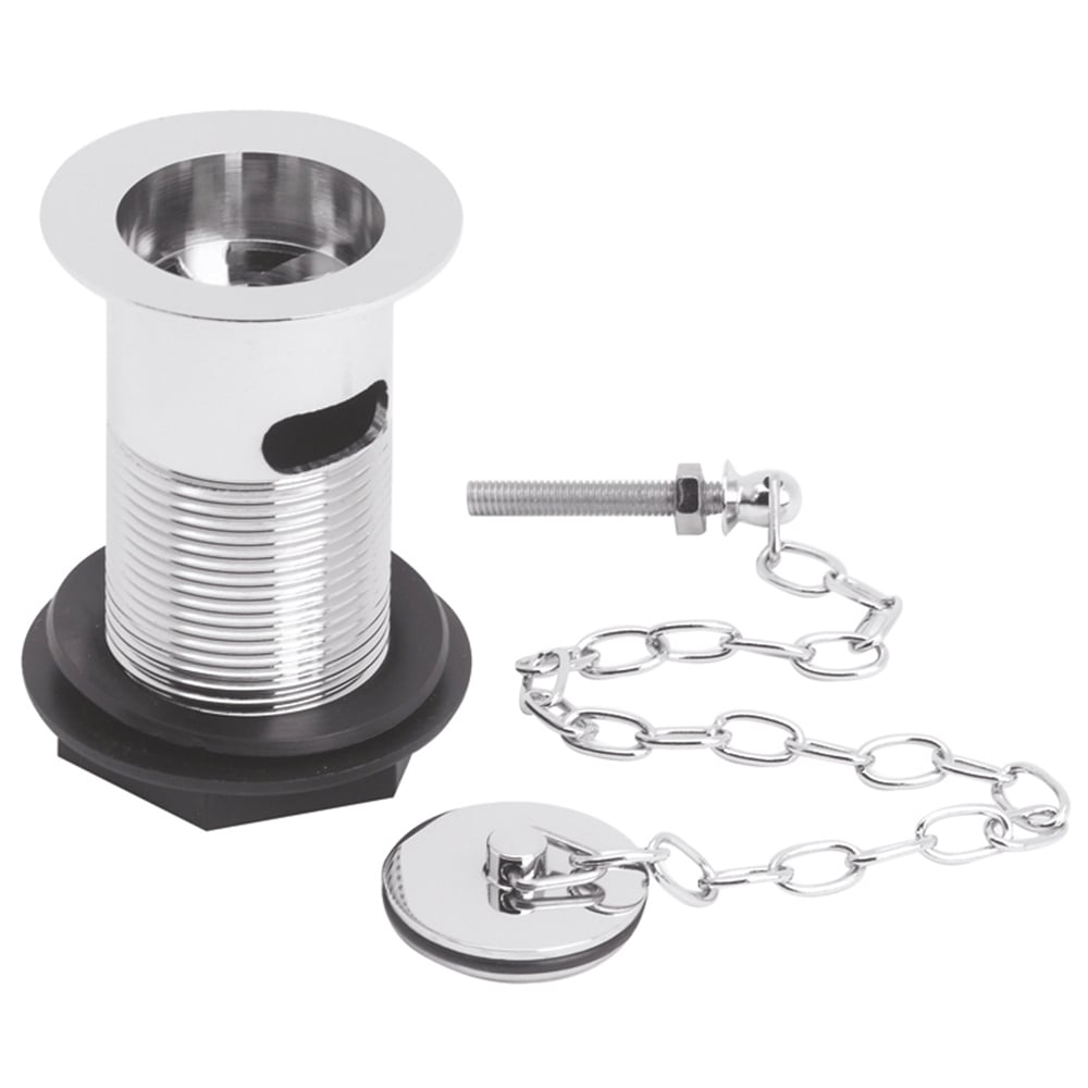 nuie Chrome Plug and Chain Basin Waste 60mm Image 1
