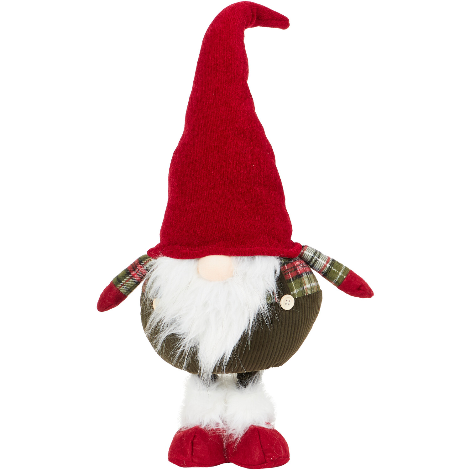 Tartan Sitting Gonk - Red Image 1