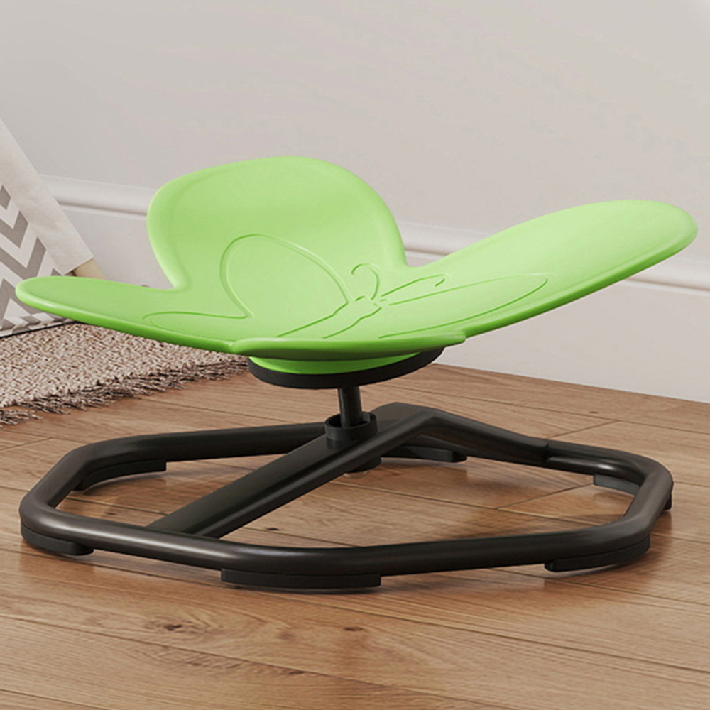 Tommy Toys Green Kids Butterfly Shaped Swivel Sensory Spinning Chair Image 1
