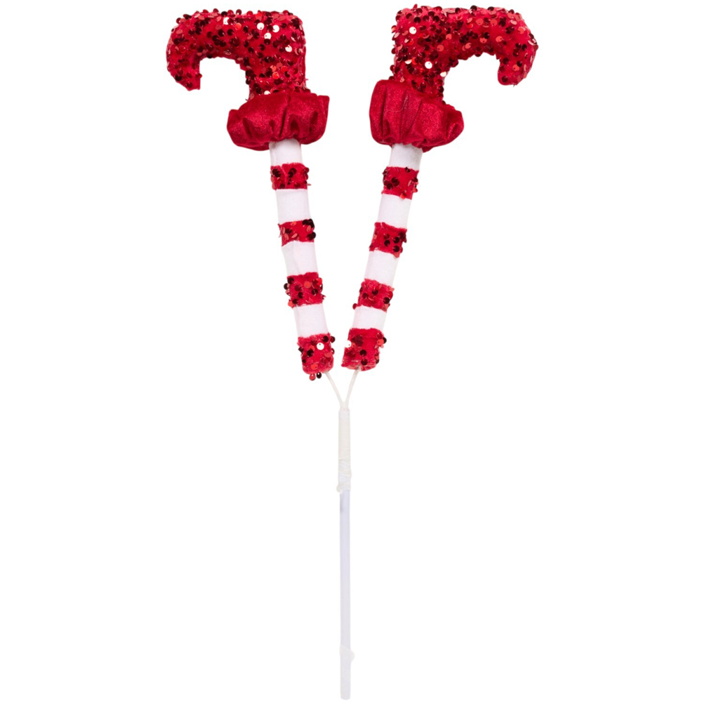 Candy Cane Elf Boot Pick Image 2