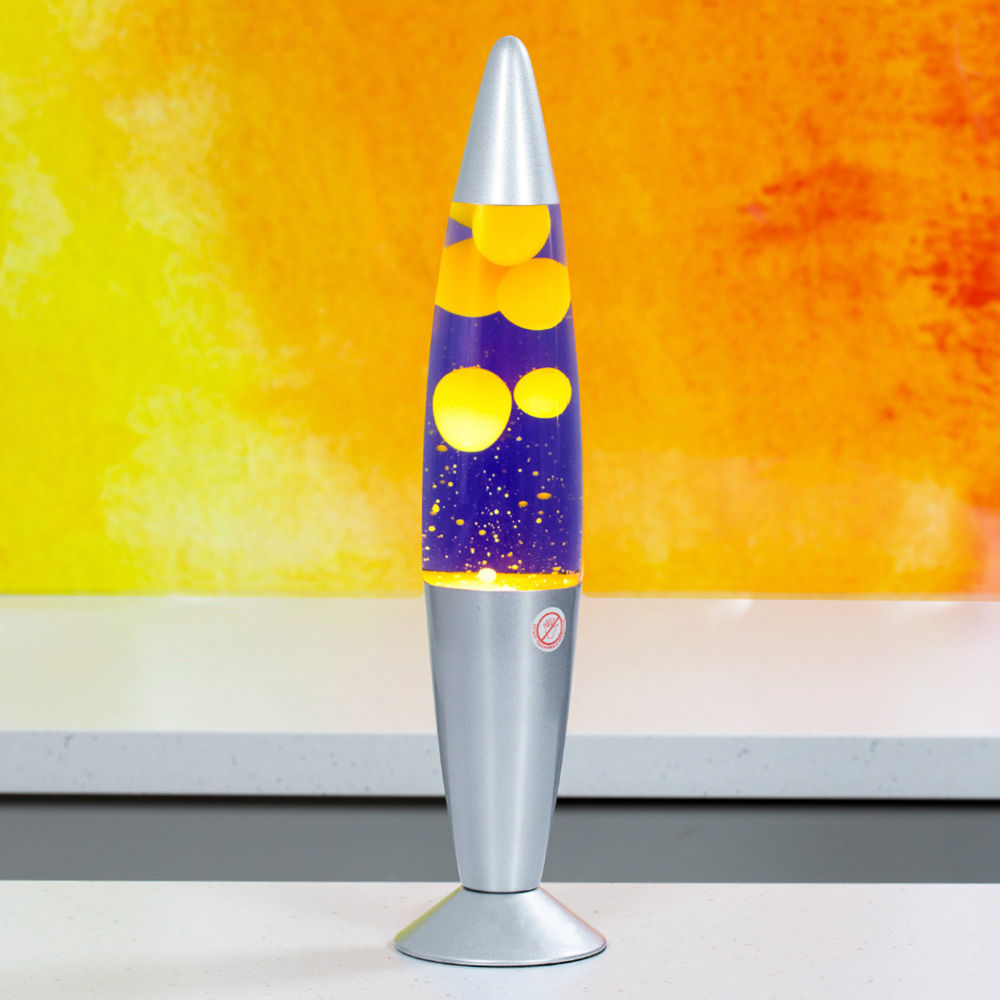 Global Gizmos Purple Liquid and Yellow Wax Lava Lamp 16 inch Image 5