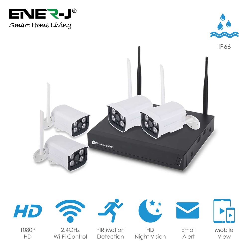 Ener-J Wireless 4 Cameras and NVR CCTV Kit Image 6