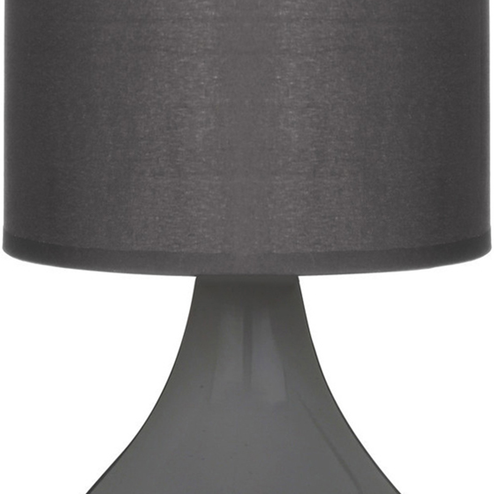 Premier Housewares Bulbus Grey Ceramic Table Lamp Image 6