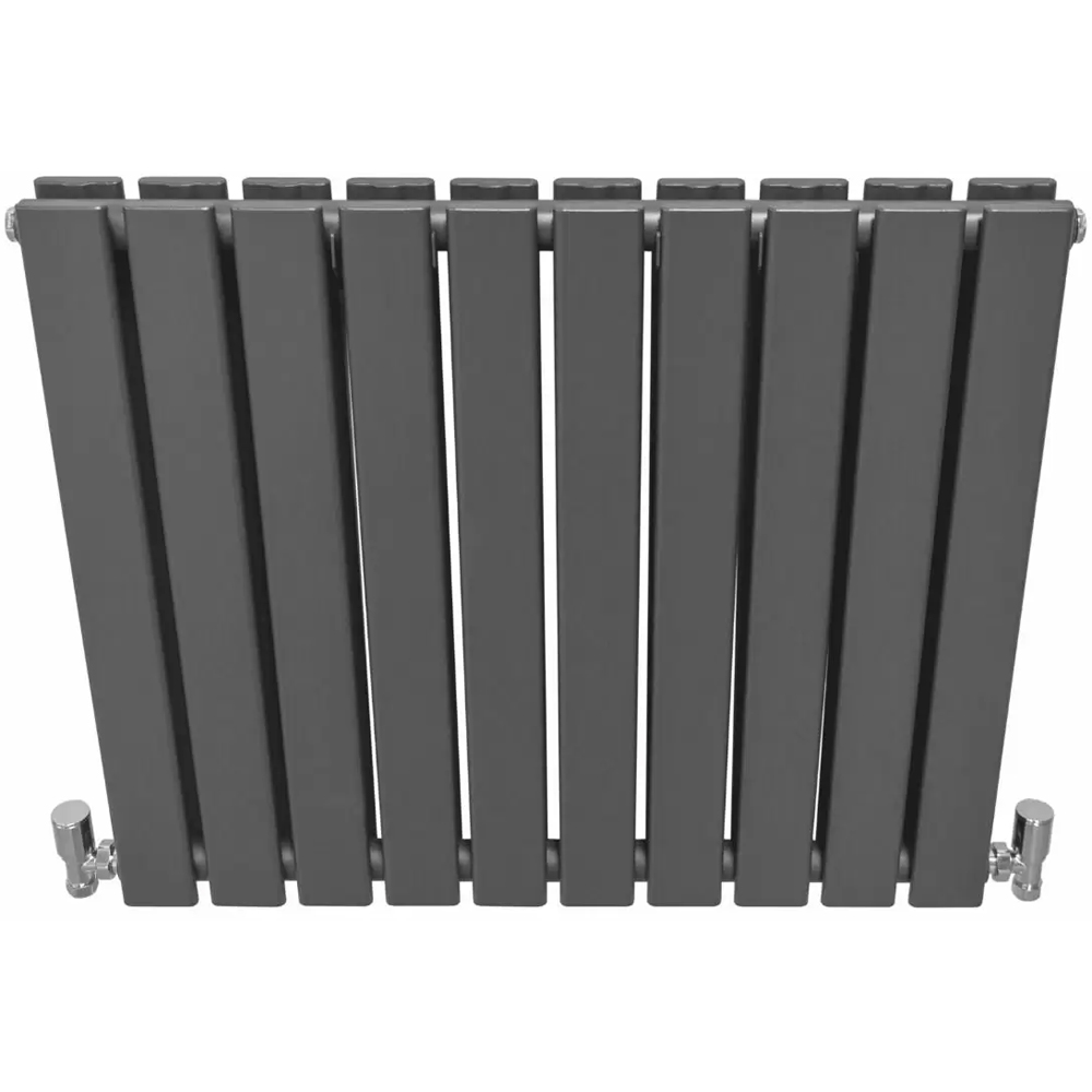 MonsterShop Anthracite Grey Flat Radiator 600 x 700mm Image 3