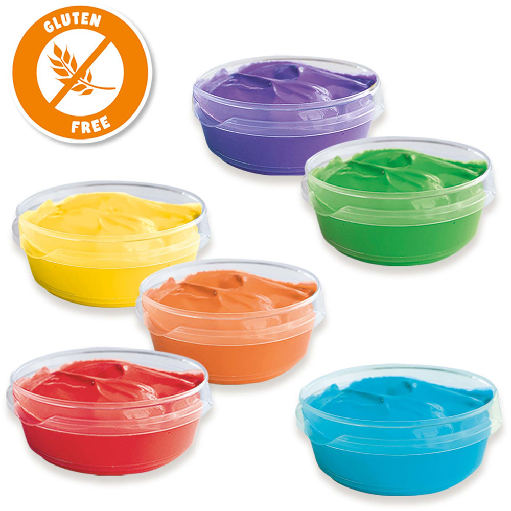 SES Creative Assorted Colour Finger Paint 45ml 6 Pack Image 3