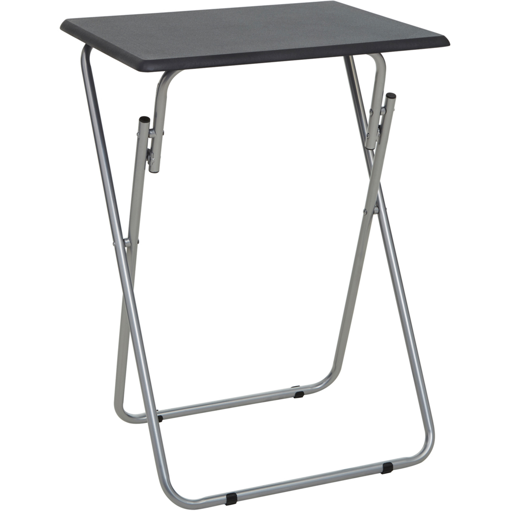 Premier Housewares Sand Black Top Foldable Side Table Image 2
