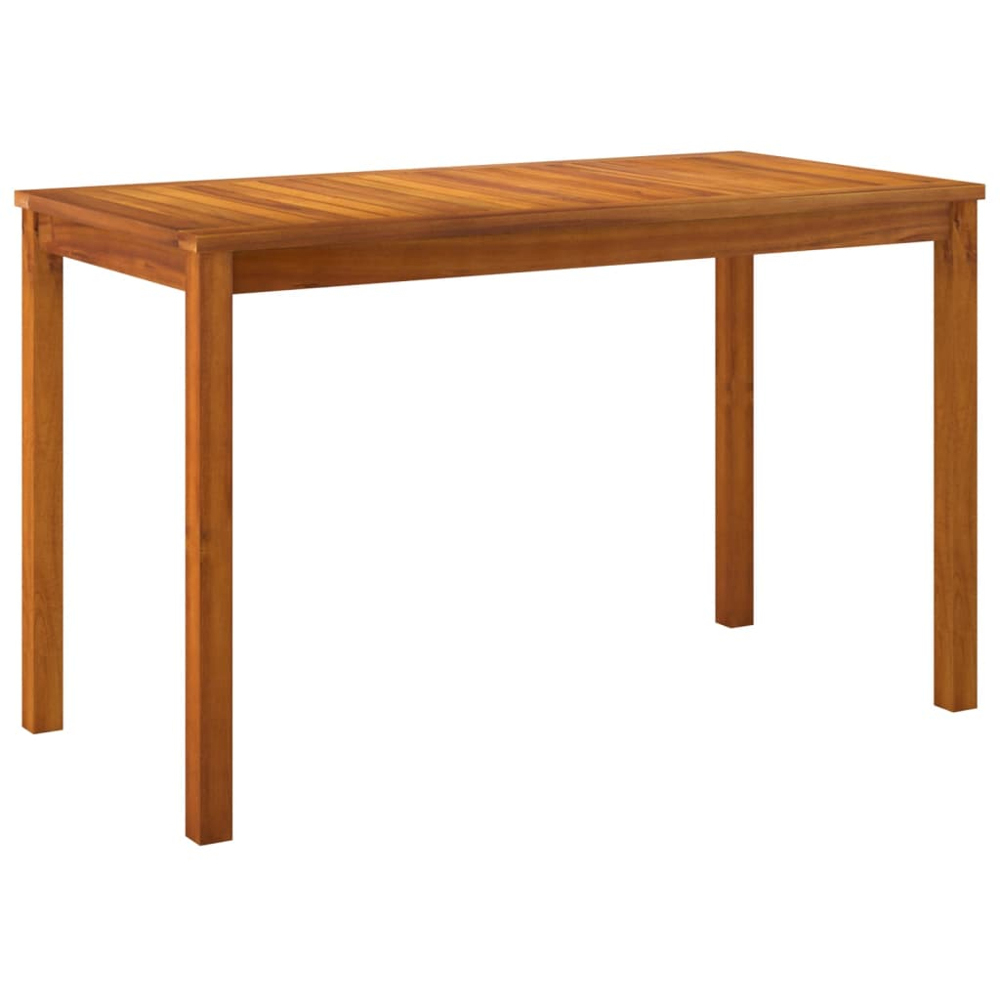 vidaXL Brown Solid Acacia Garden Table 110cm Image 2
