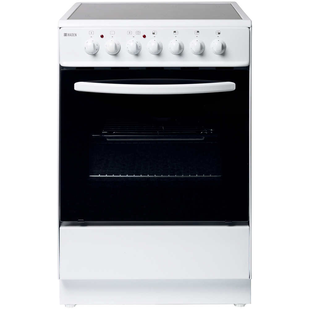 Haden HEC60W Single Cavity 64L Static Oven Electric Cooker 60cm Image