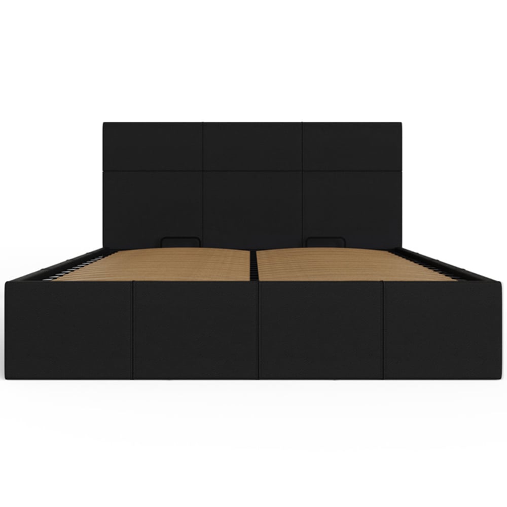 GFW Double Black Side Lift Ottoman Bed Image 5