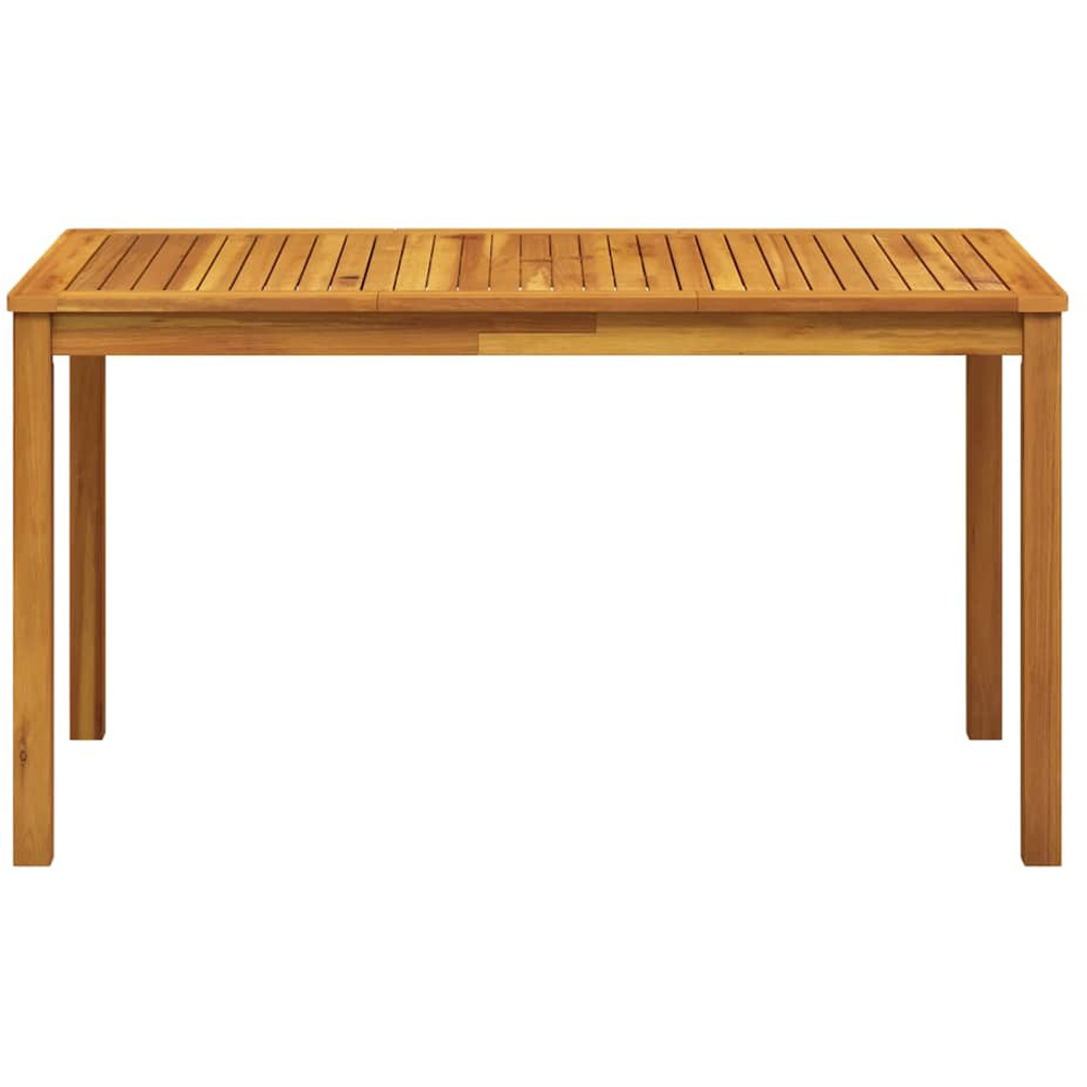 Walplus Medium Solid Acacia Wood Garden Table Image 3