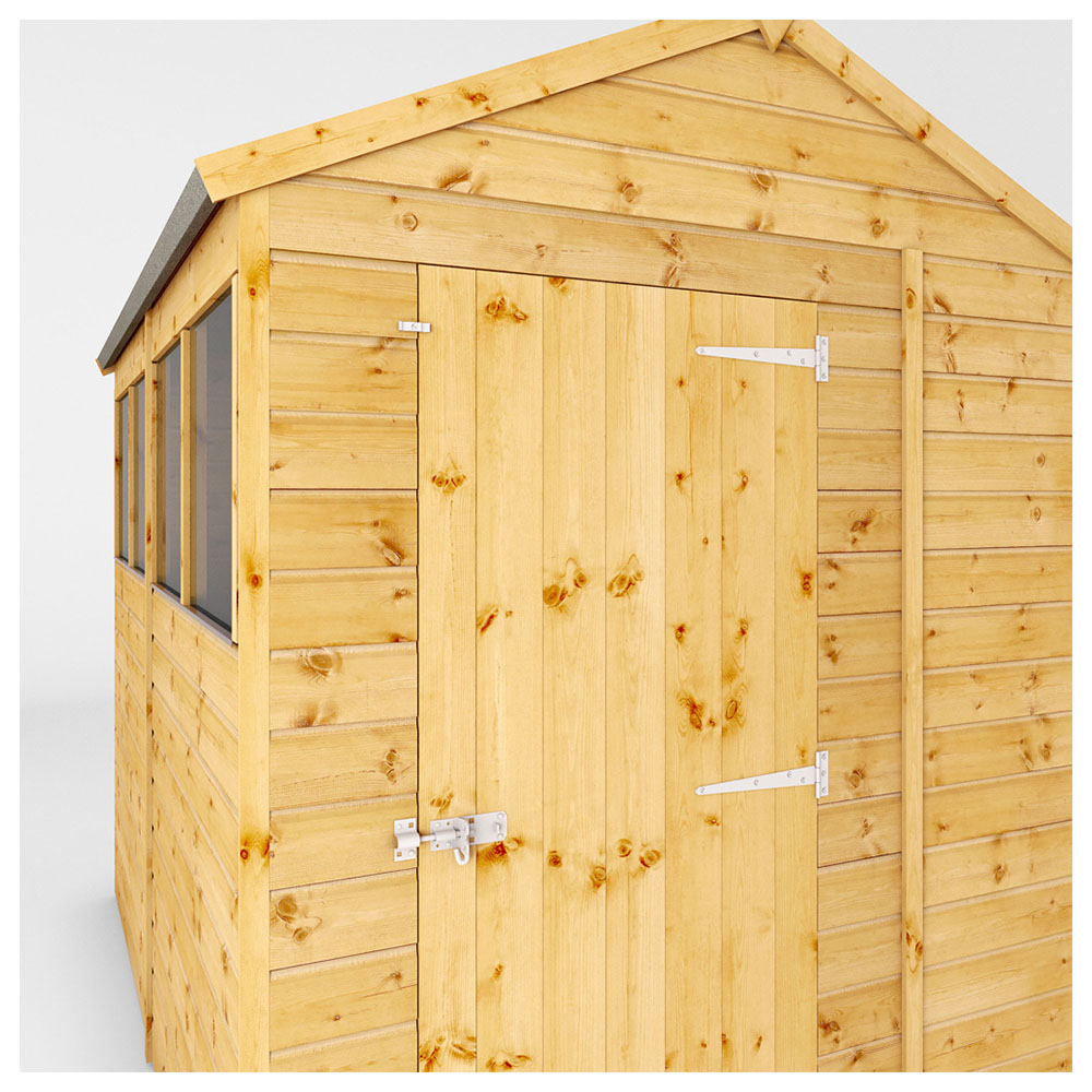 Mercia 8 x 6ft Shiplap Apex Wooden Shed Image 4