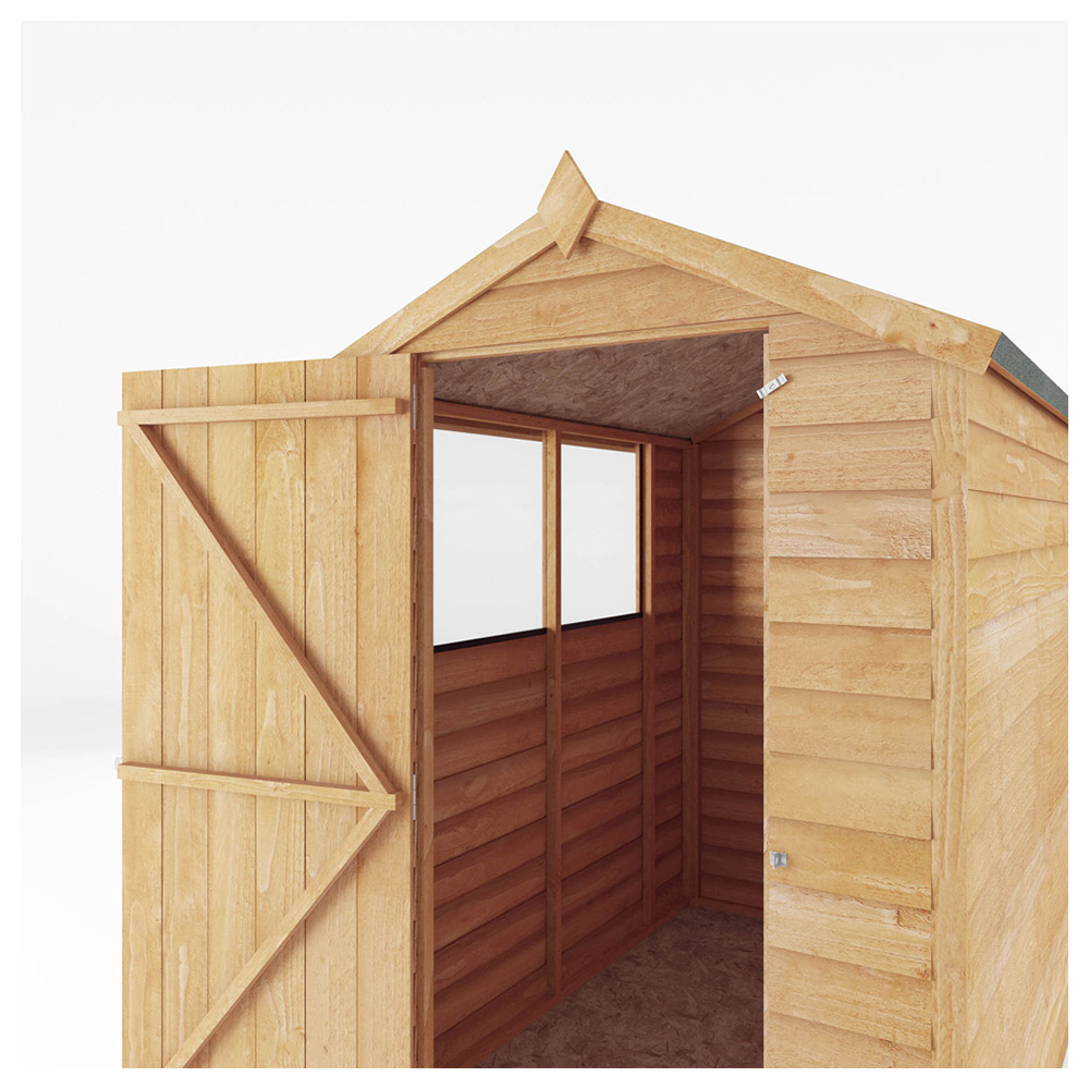 Mercia 6 x 4ft Overlap Apex Shed with Window Image 3