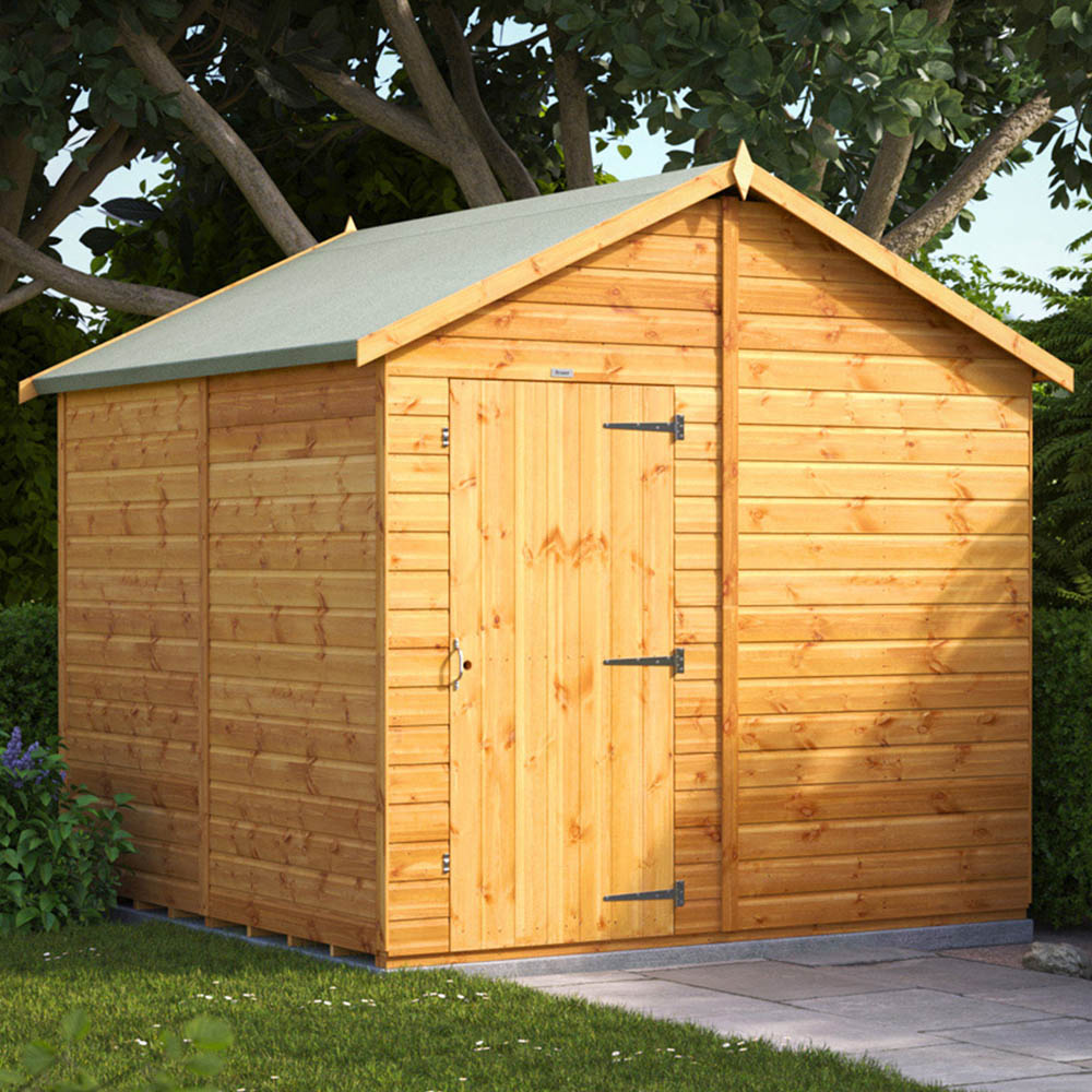 Power Sheds 8 x 8ft Apex Wooden Shed Image 2