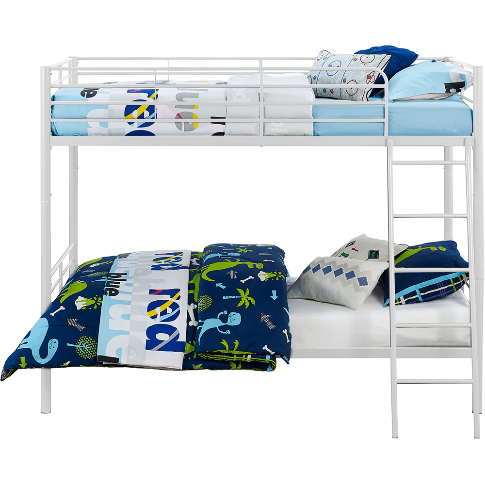 Dorel Single Over Single White Convertible Bunk Bed Image 4