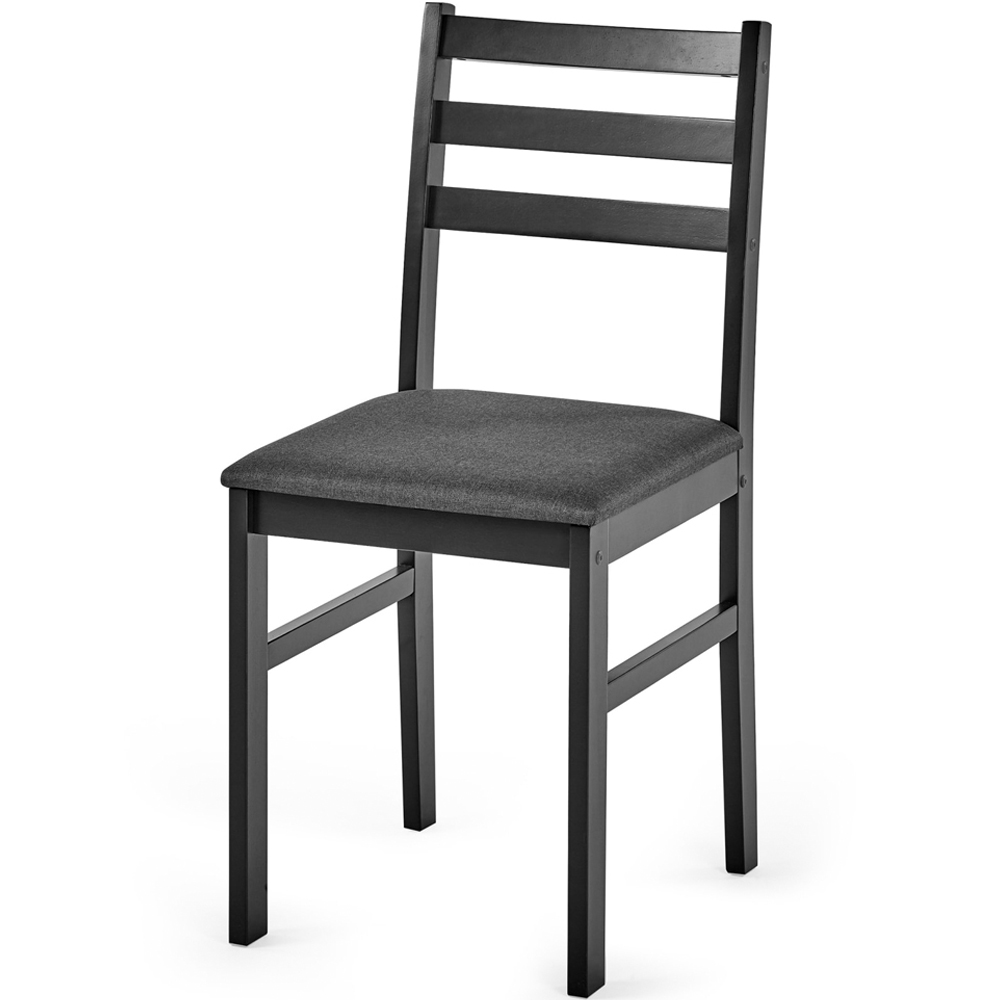 Julian Bowen Keats 4 Seater Black Rectangular Dining Set Image 4