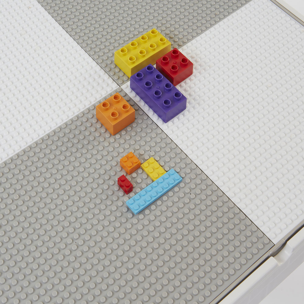 Liberty House Toys Kids 5-in-1 Grey and White Activity Table and 2 Chairs Set Image 5