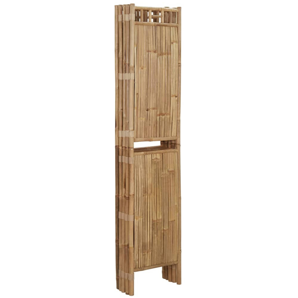 vidaXL Bamboo 5 Panel Room Divider 200 x 180cm Image 4