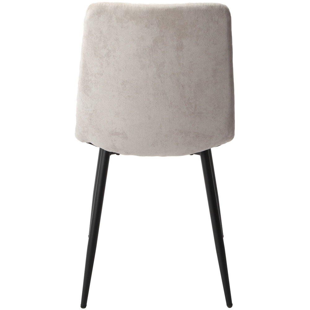 Core Products Aspen Set of 2 Natural and Black Straight Stitch Dining Chair Image 7