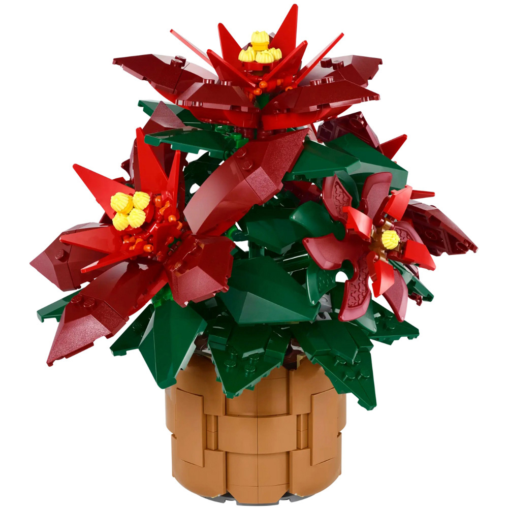 LEGO 10370 Icons Poinsettia Plant Decor Building Set Image 4